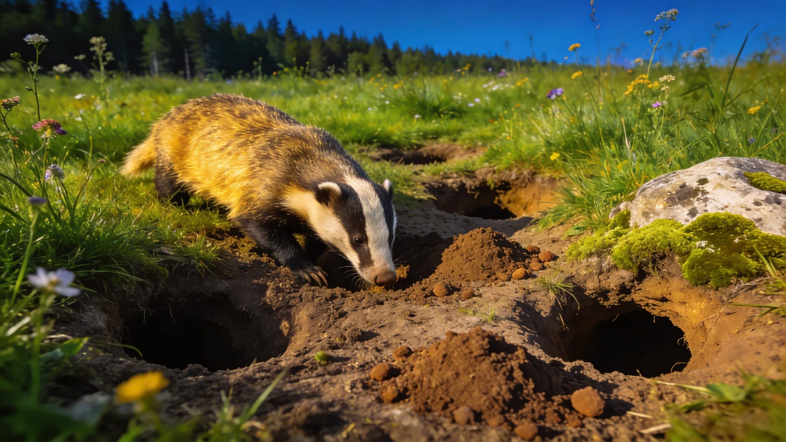Combien de terriers différents un blaireau peut-il creuser sur son territoire au cours de sa vie ?
