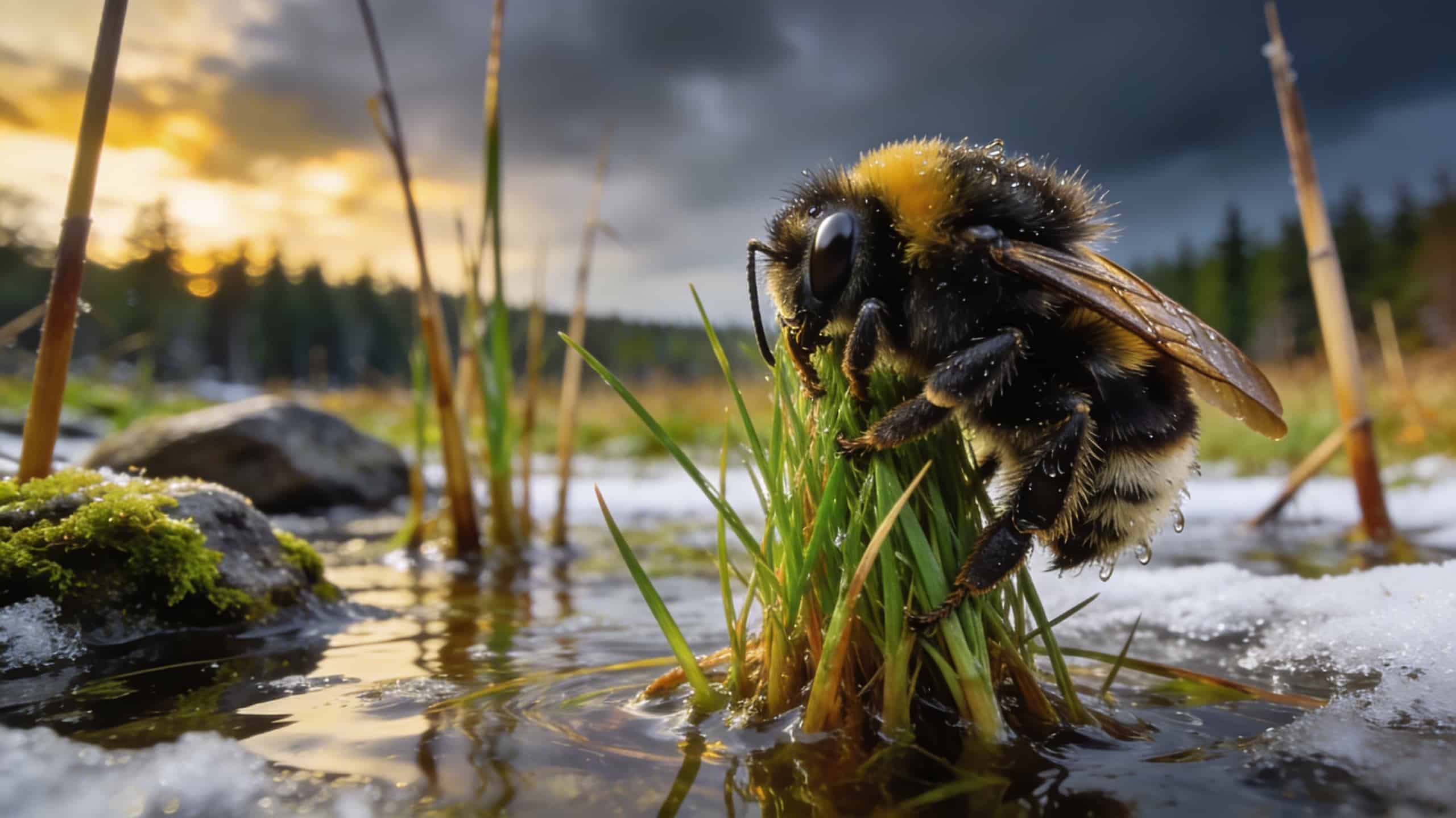 Comment les reines bourdons survivent aux inondations hivernales : une biologie surprenante