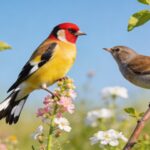 Le chardonneret élégant : comment cet oiseau aux couleurs vives attire-t-il une femelle au printemps ?
