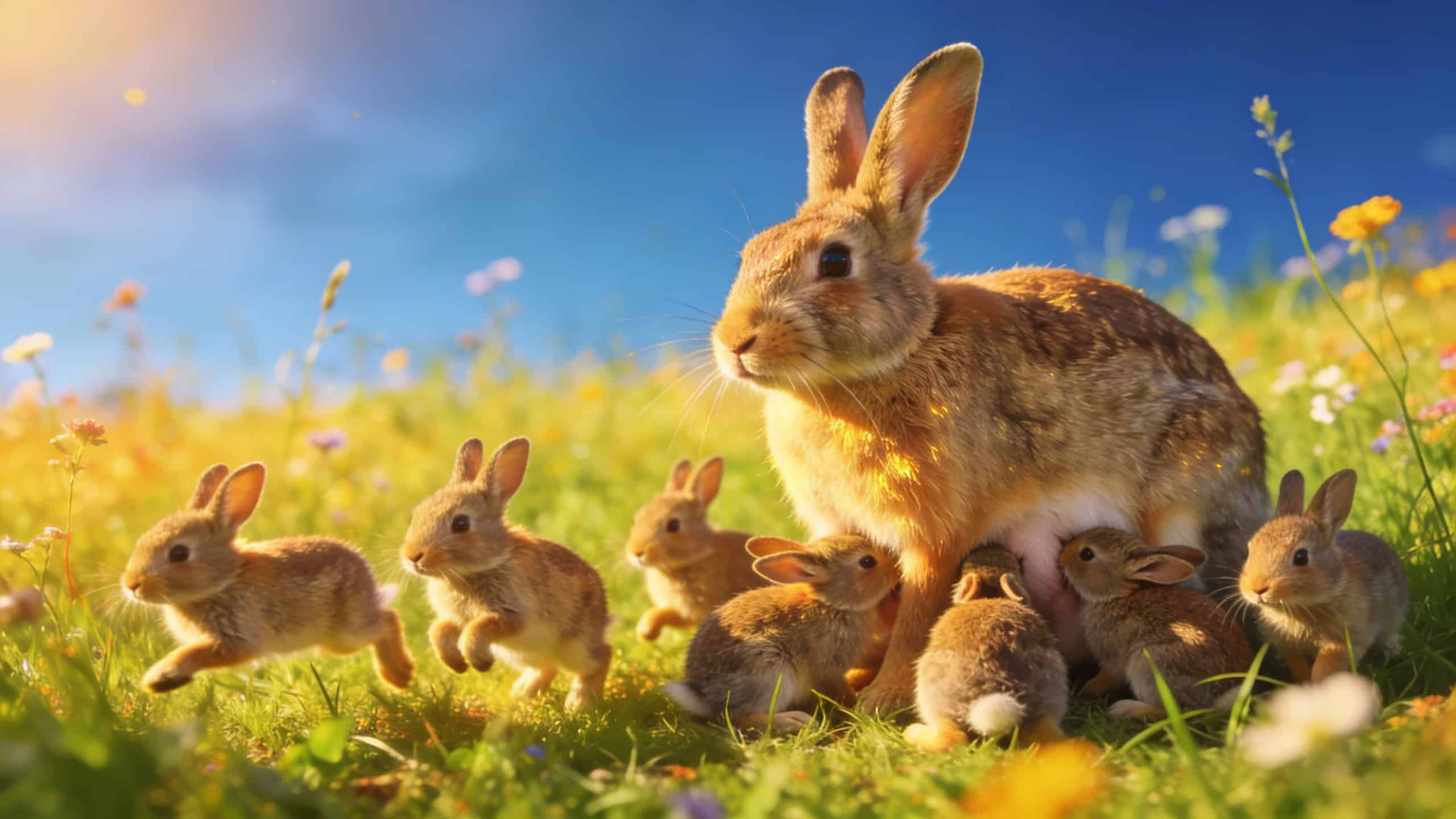 Le lapin de garenne : combien de lapereaux une femelle peut-elle élever au printemps ?