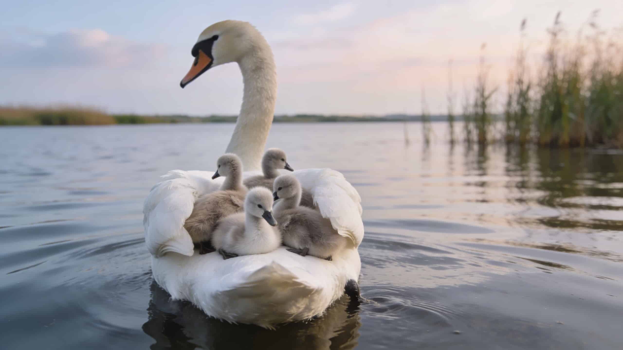 Pourquoi les bébés cygnes voyagent-ils sur le dos de leur mère au lieu de nager eux-mêmes ?