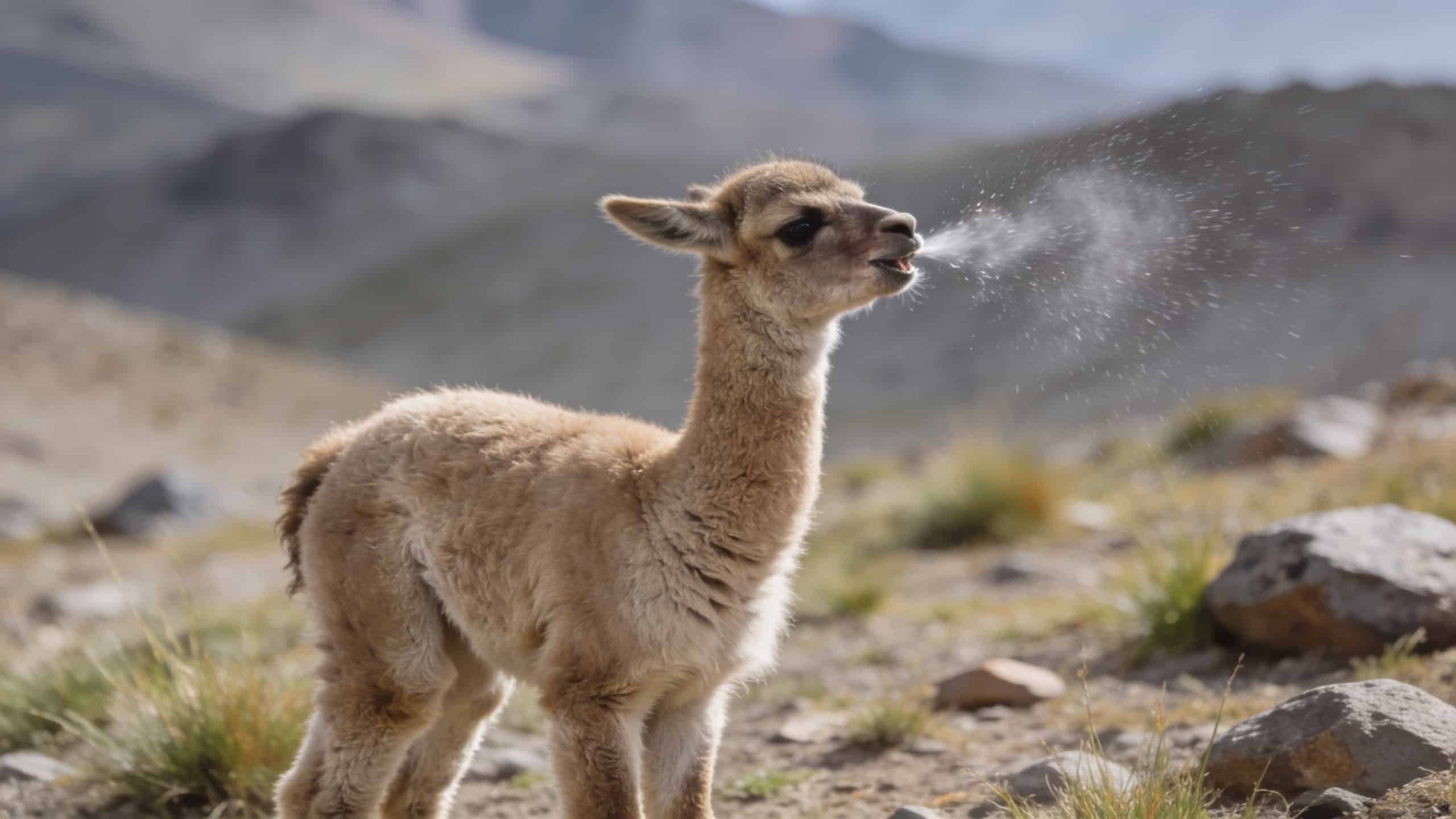 Pourquoi les bébés lamas crachent-ils dès leurs premiers jours de vie ?