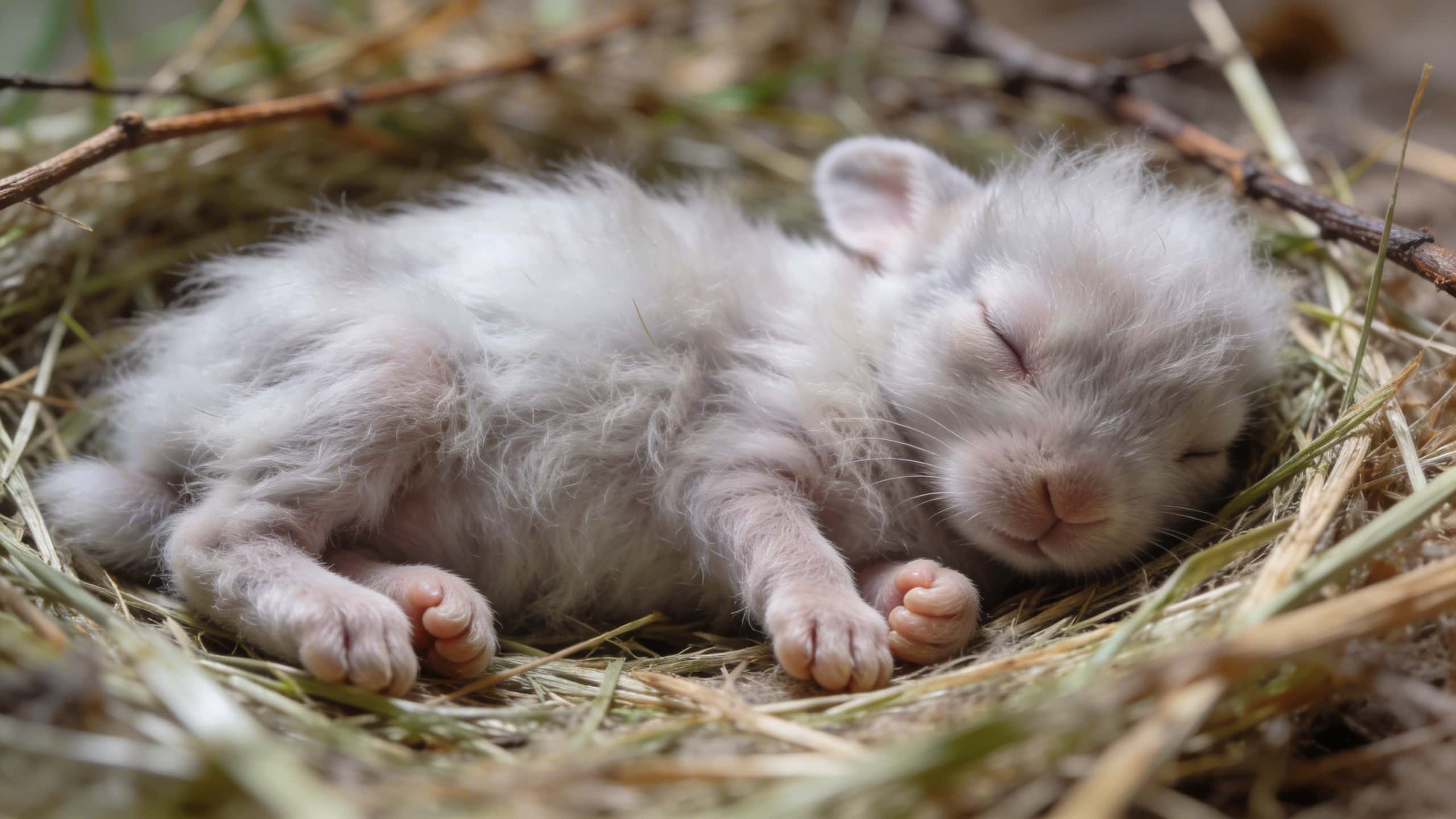 Pourquoi les bébés lapins angoras ont-ils autant de duvet à la naissance ?