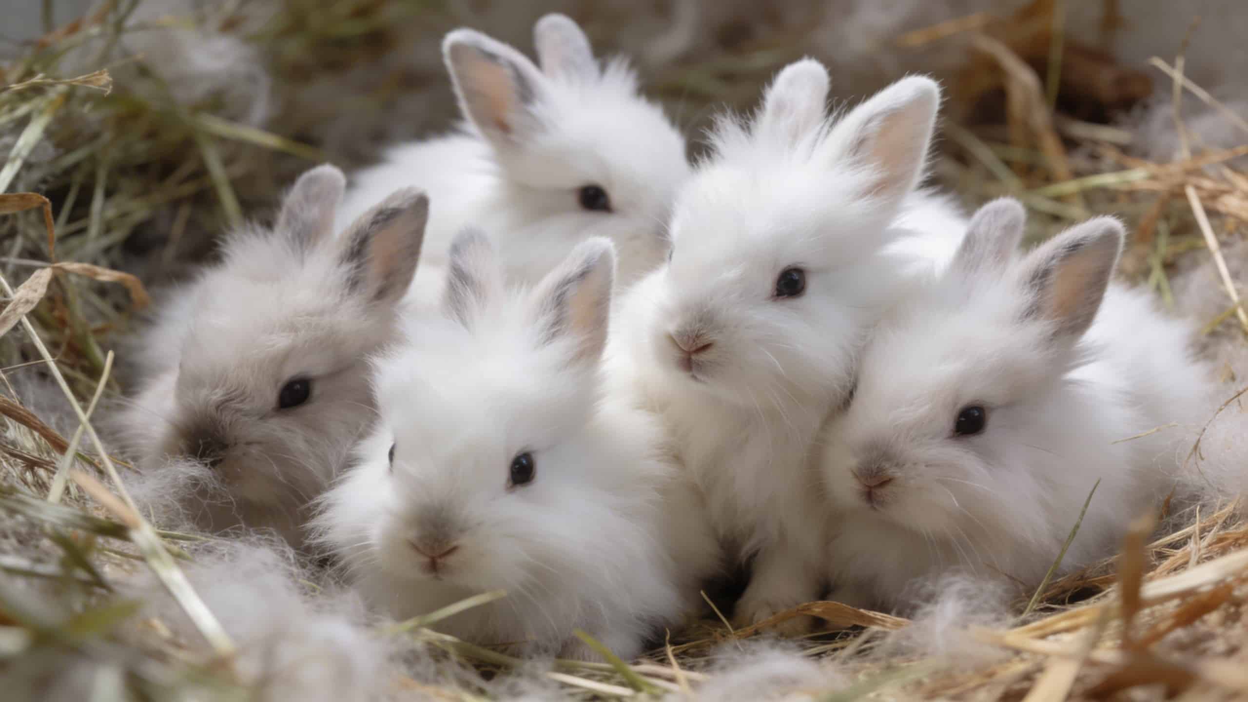Pourquoi les bébés lapins angoras ont-ils autant de fourrure qu'un adulte dès leurs premières semaines de vie ?