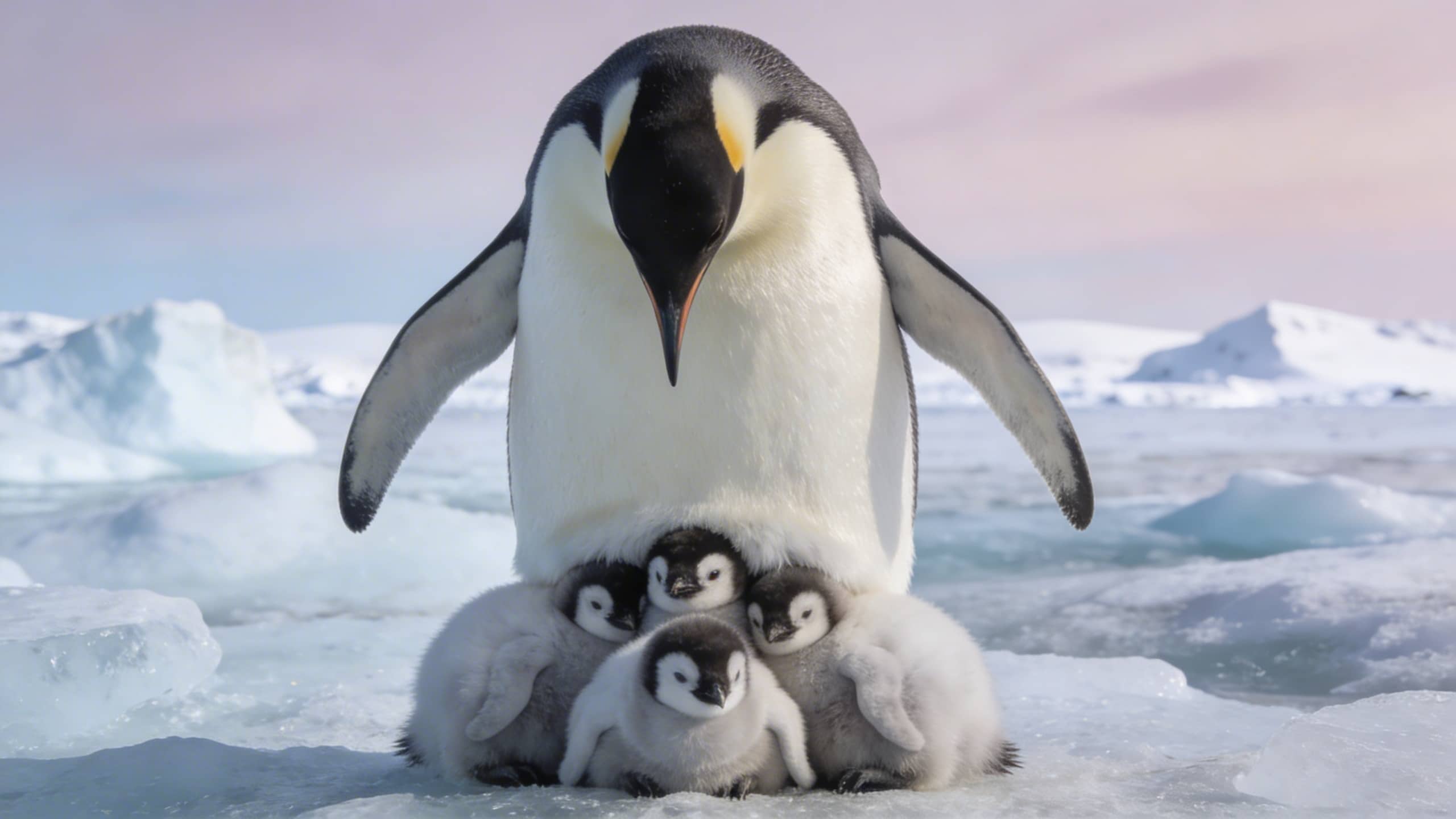 Pourquoi les bébés manchots empereurs se blottissent-ils sous le ventre de leur père pendant des semaines sans jamais toucher la glace ?