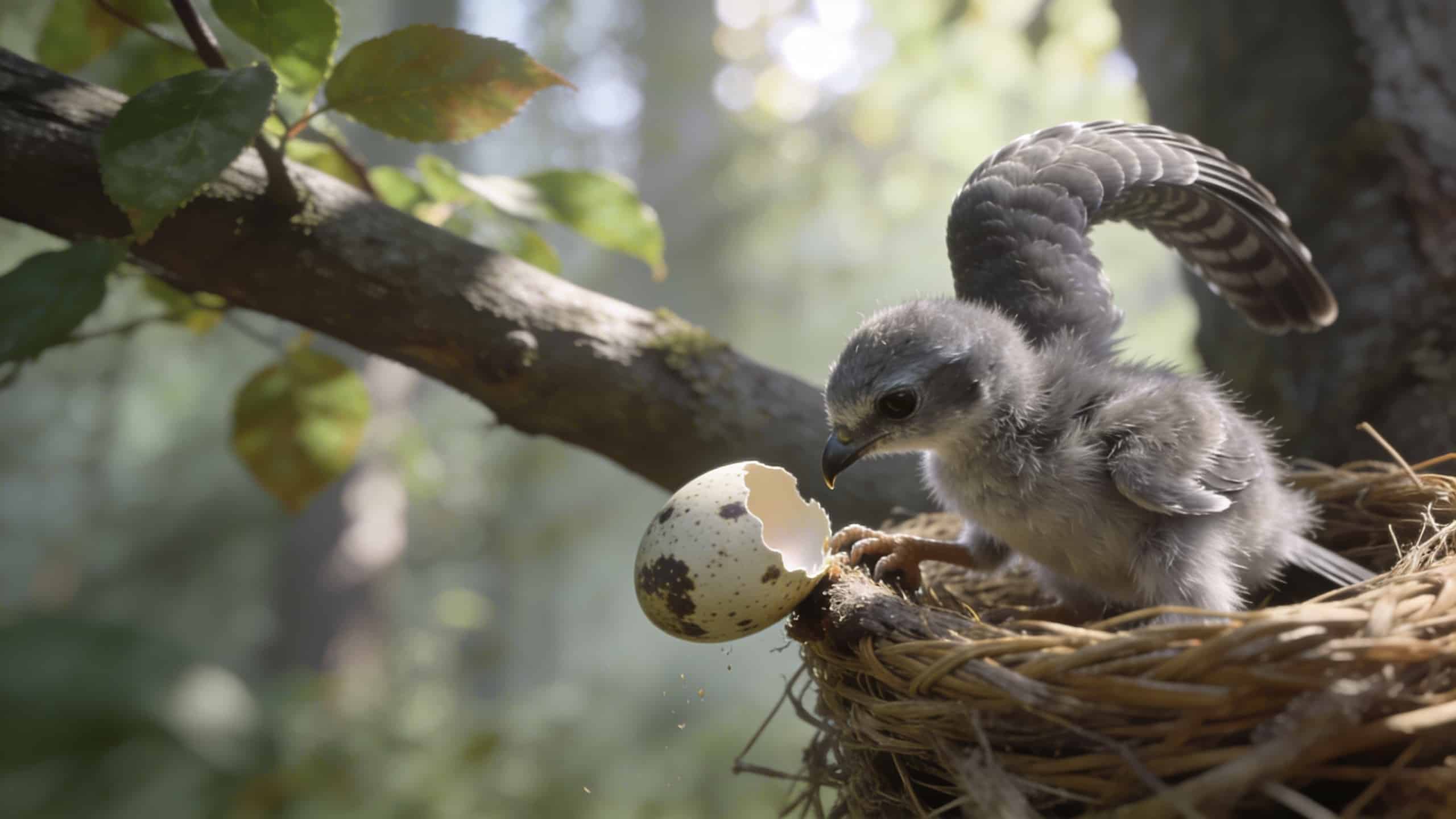 Pourquoi les jeunes coucous gris poussent-ils les autres œufs hors du nid dès leur premier jour de vie ?