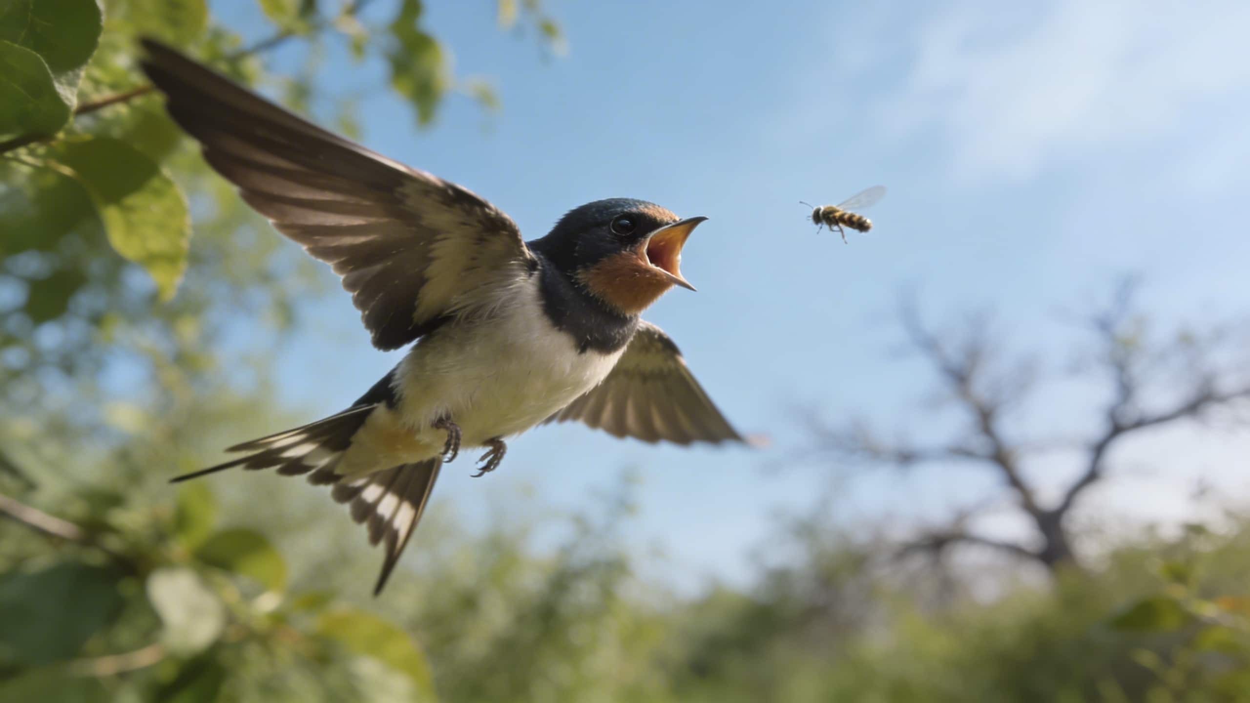 Pourquoi les jeunes hirondelles de fenêtre s'exercent-elles à attraper des insectes en vol dès leur première semaine hors du nid ?