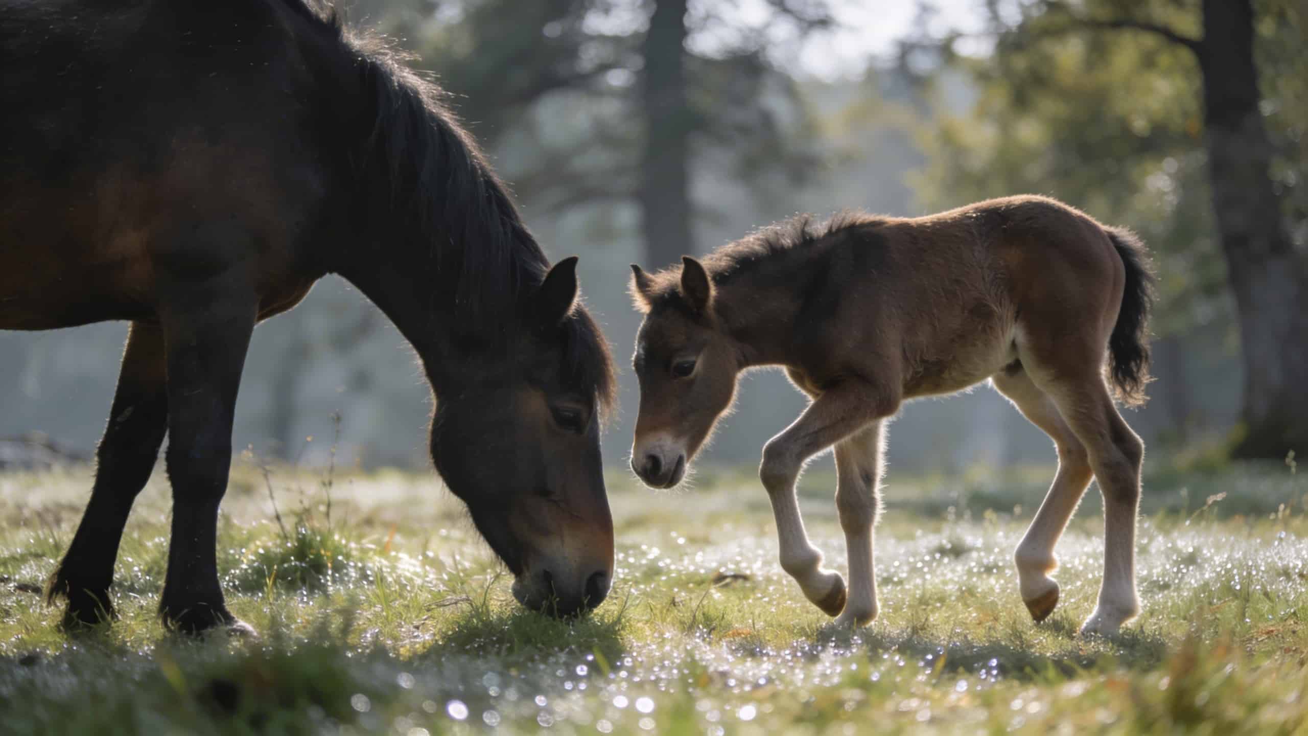 Pourquoi les poulains peuvent-ils marcher dès les premières heures après leur naissance ?