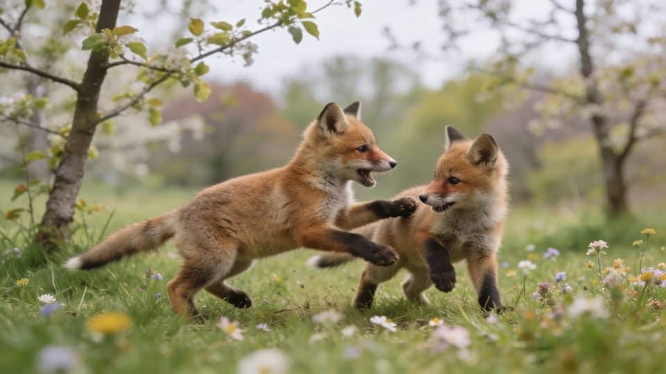 Pourquoi les renardeaux jouent-ils autant au printemps ?