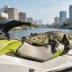 Quand les crocodiles de Floride s'installent sur les jet-skis : une adaptation surprenante à l'urbanisation