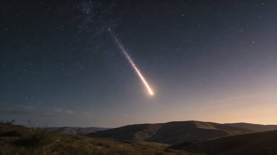 Un météore traverse le ciel à plus de 119 000 km/h