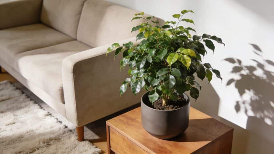 Adieu au ficus, il existe une plante tendance 2026 qui transforme un salon sans le moindre entretien