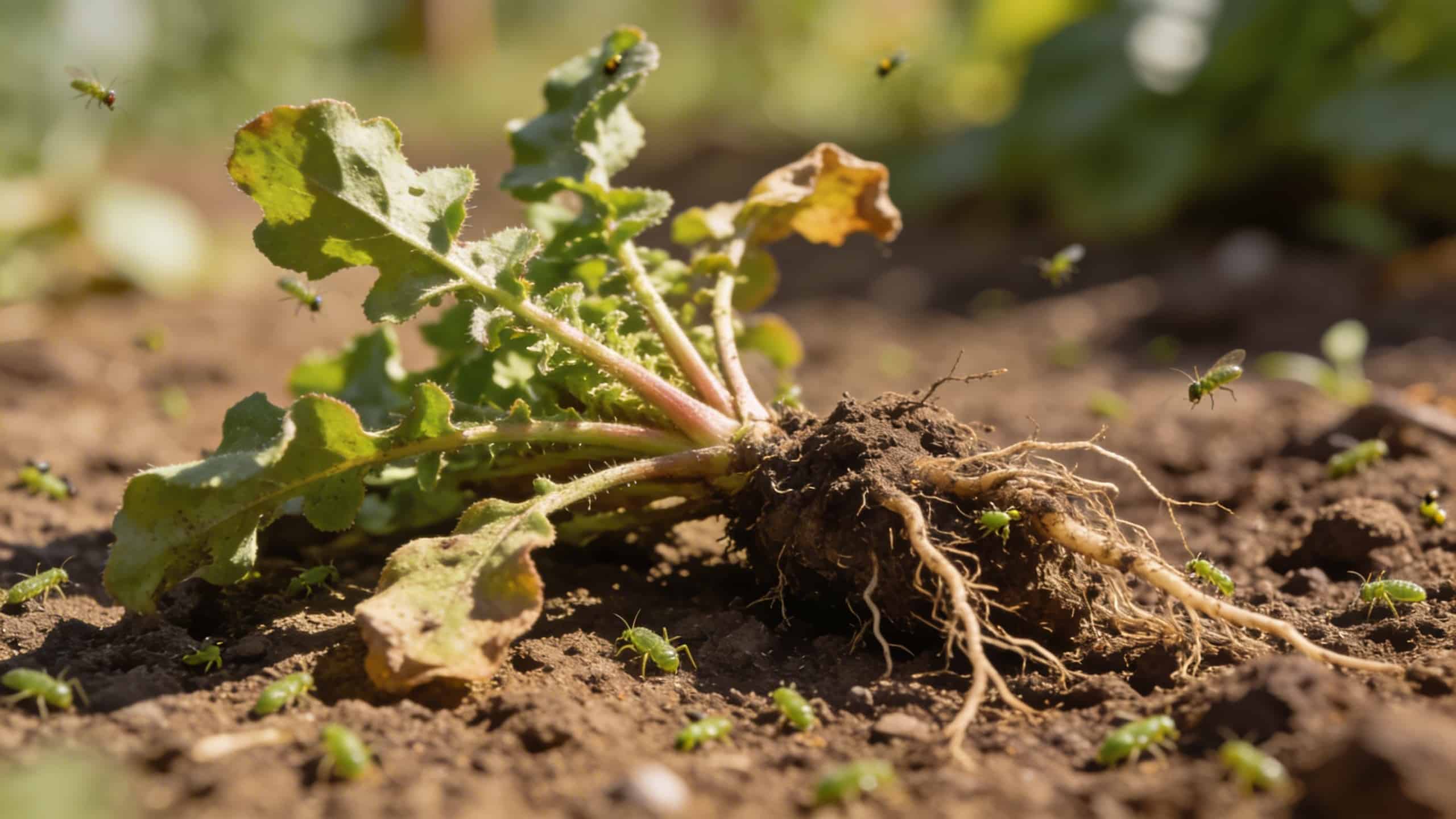 Cette mauvaise herbe qu'on arrache au potager et qui repousse les pucerons naturellement