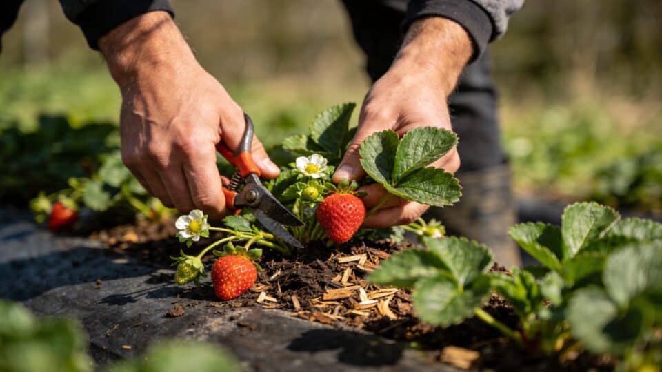 Fraisiers en avril : le geste que font les jardiniers du Nord pour doubler la récolte dès juin