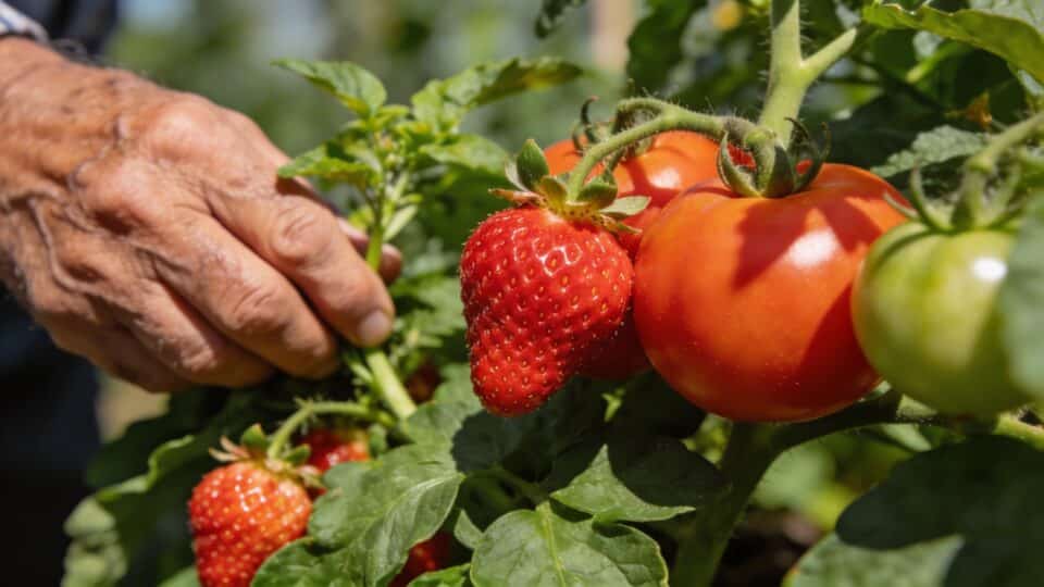 Le geste oublié des anciens jardiniers qui double la taille de vos fraises et tomates