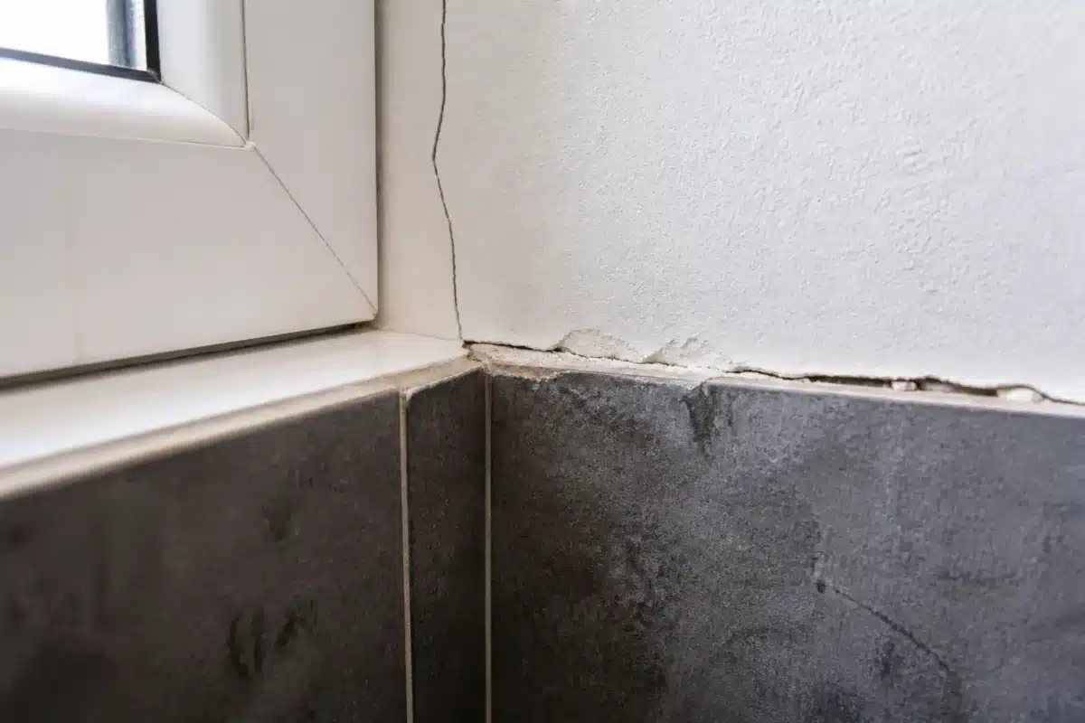 Fissure fine pres fenetre et carrelage qui se deco